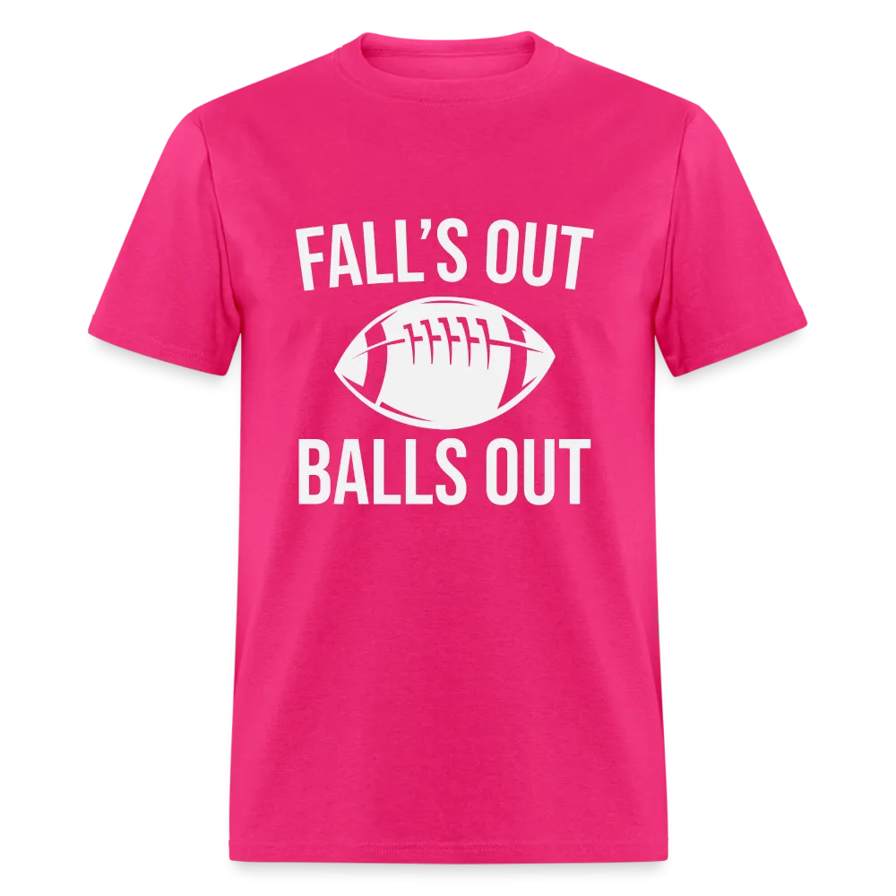 Fall's Out Balls Out (Football) T-Shirt