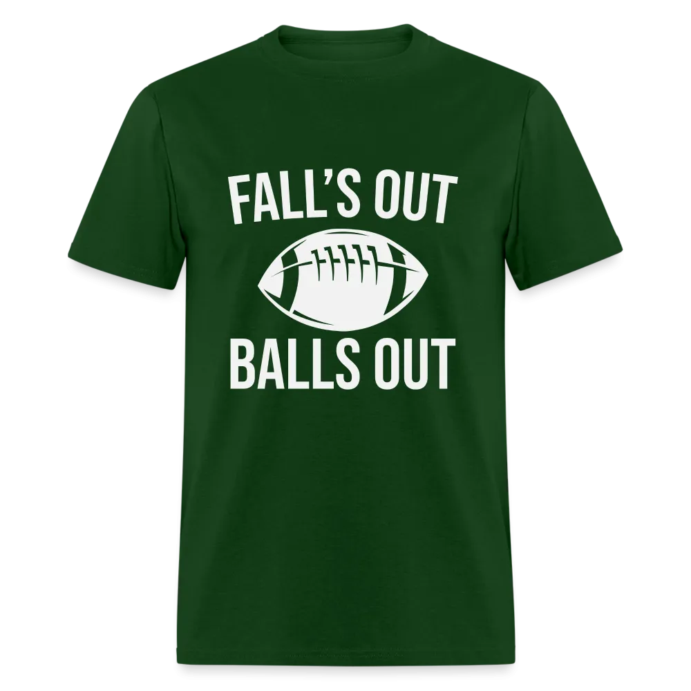 Fall's Out Balls Out (Football) T-Shirt