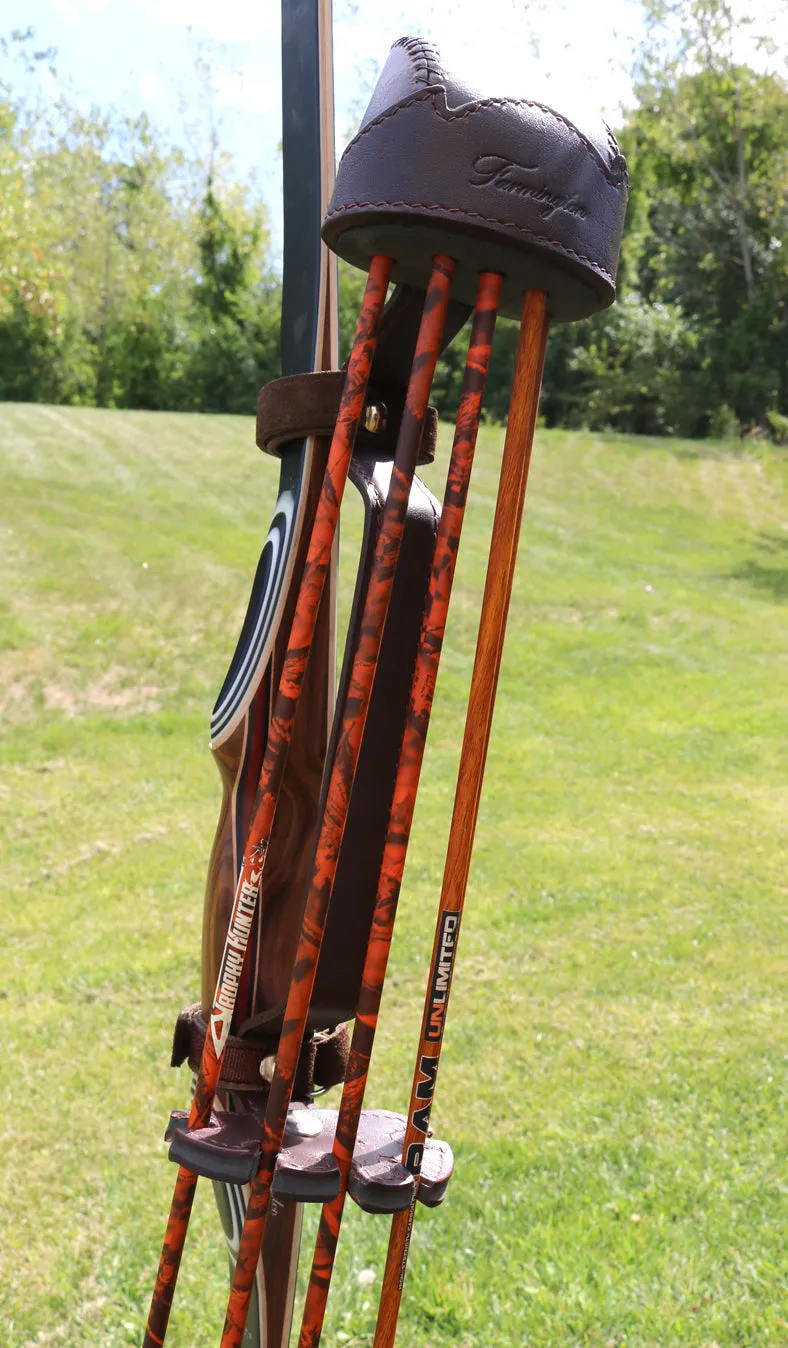 Farmington Archery Side Arrow Quiver Up to 62" Take Down Recurve Bow or 68" Long Bow