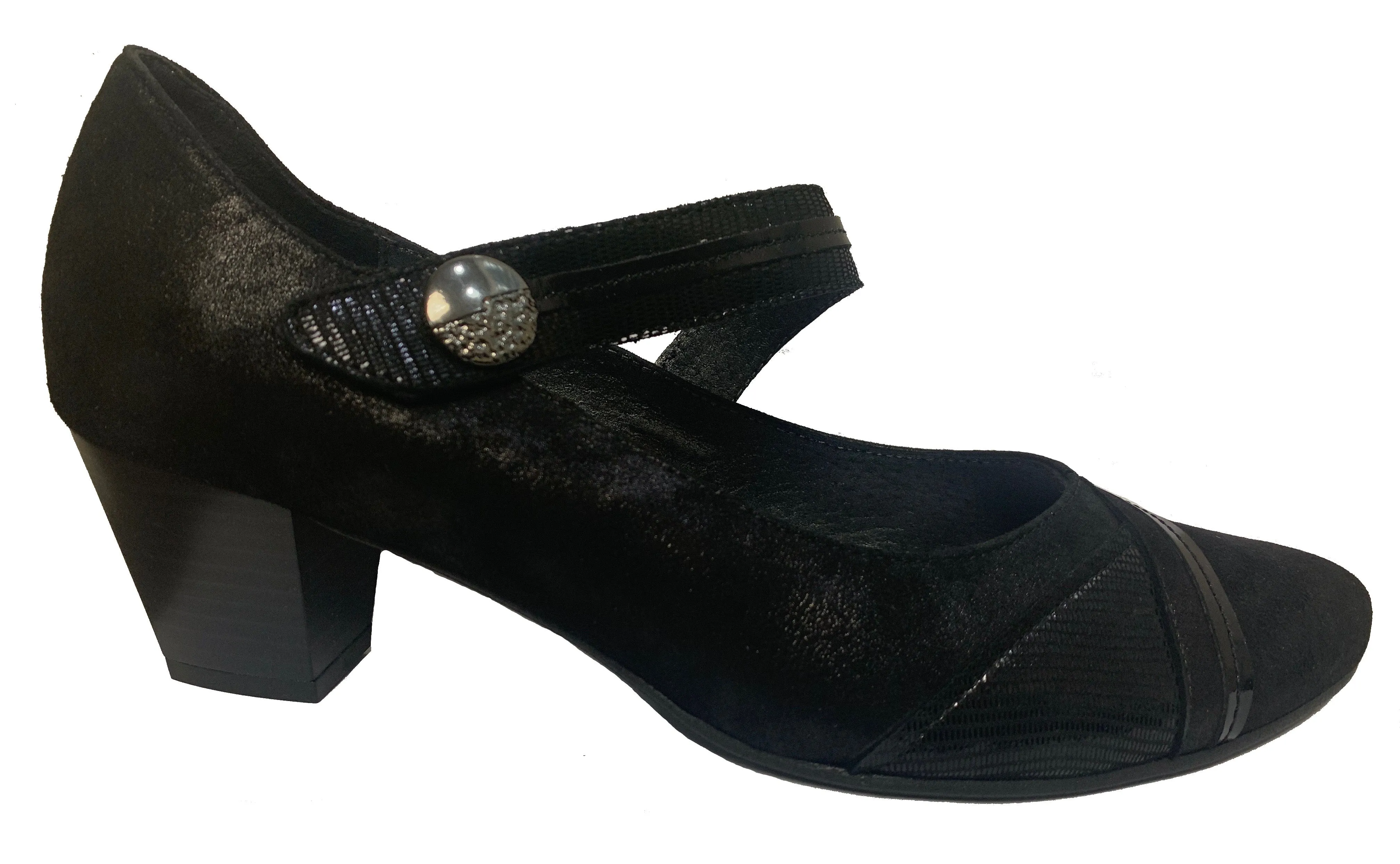 Geo Reino "Olepi" Black - Court Shoe