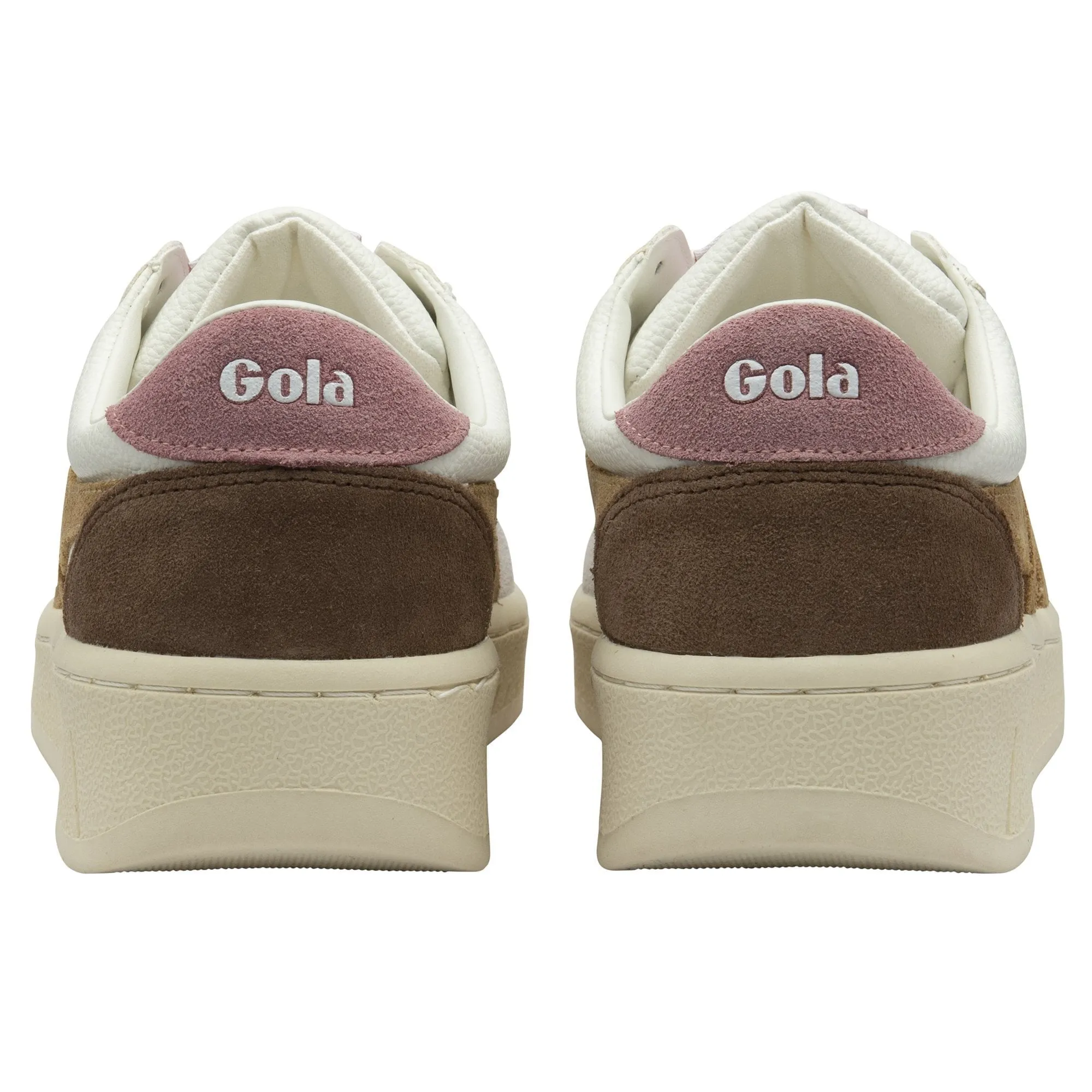 Grandslam Trident Sneakers | White/Brown Sugar/ Dusty Rose