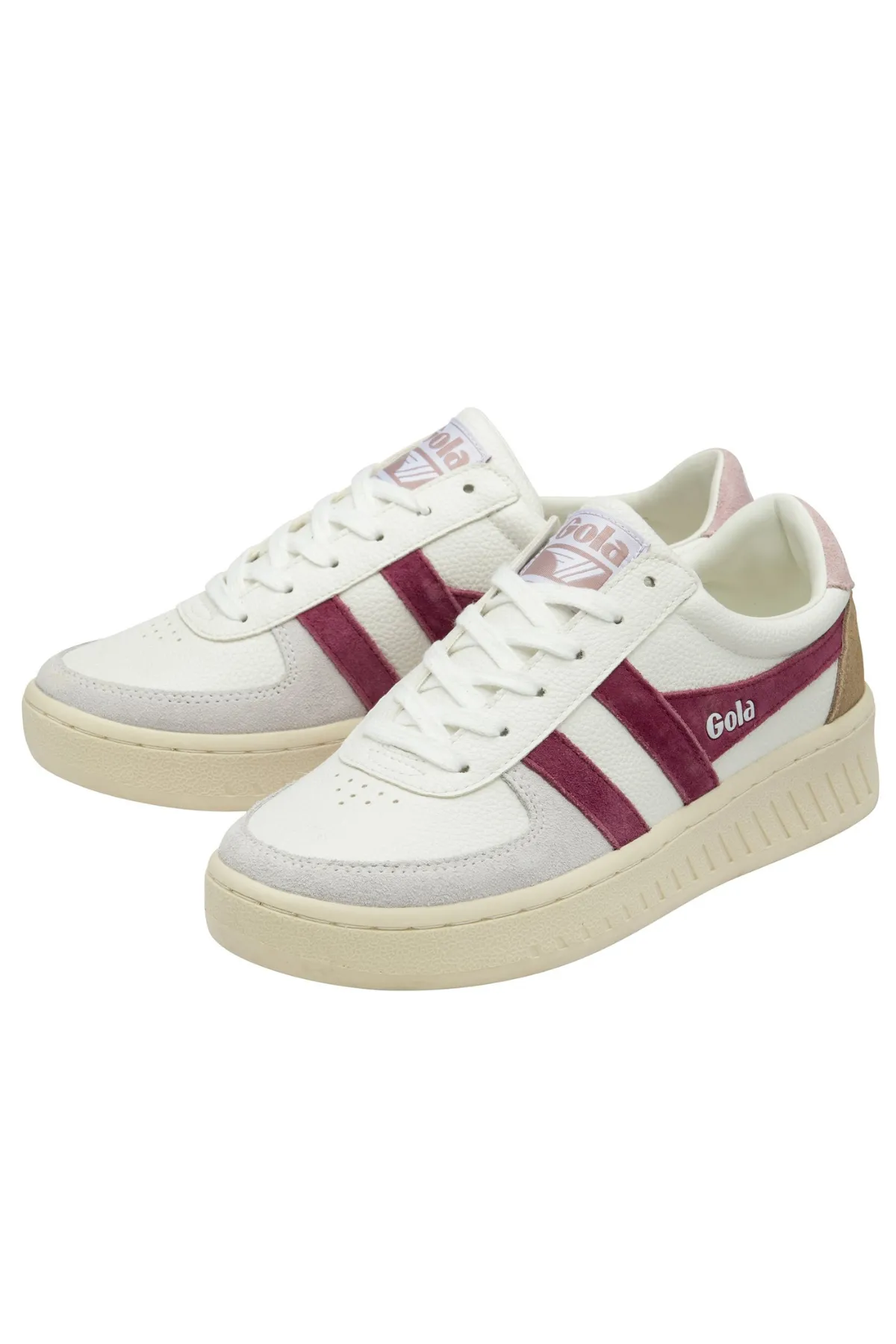 Grandslam Trident Sneakers | White/Cerise/Chalk Pink