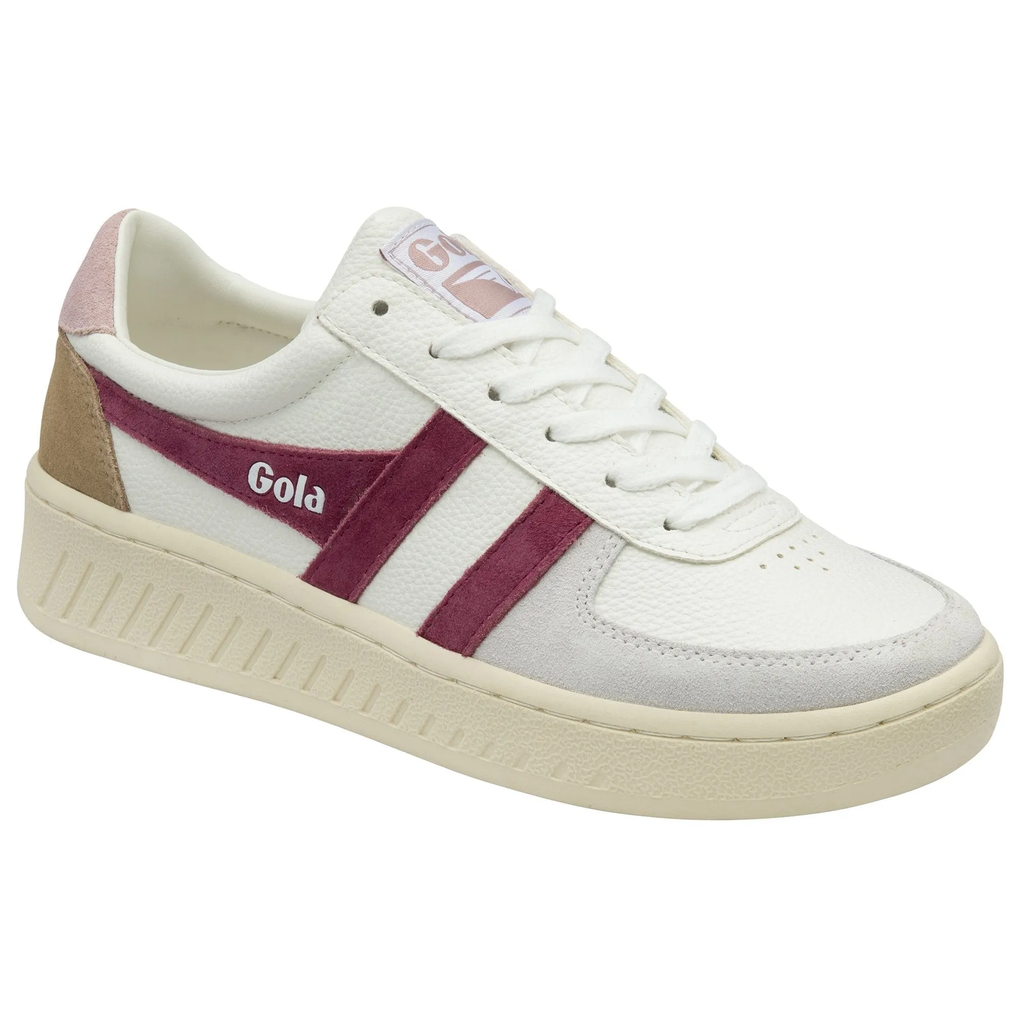 Grandslam Trident Sneakers | White/Cerise/Chalk Pink