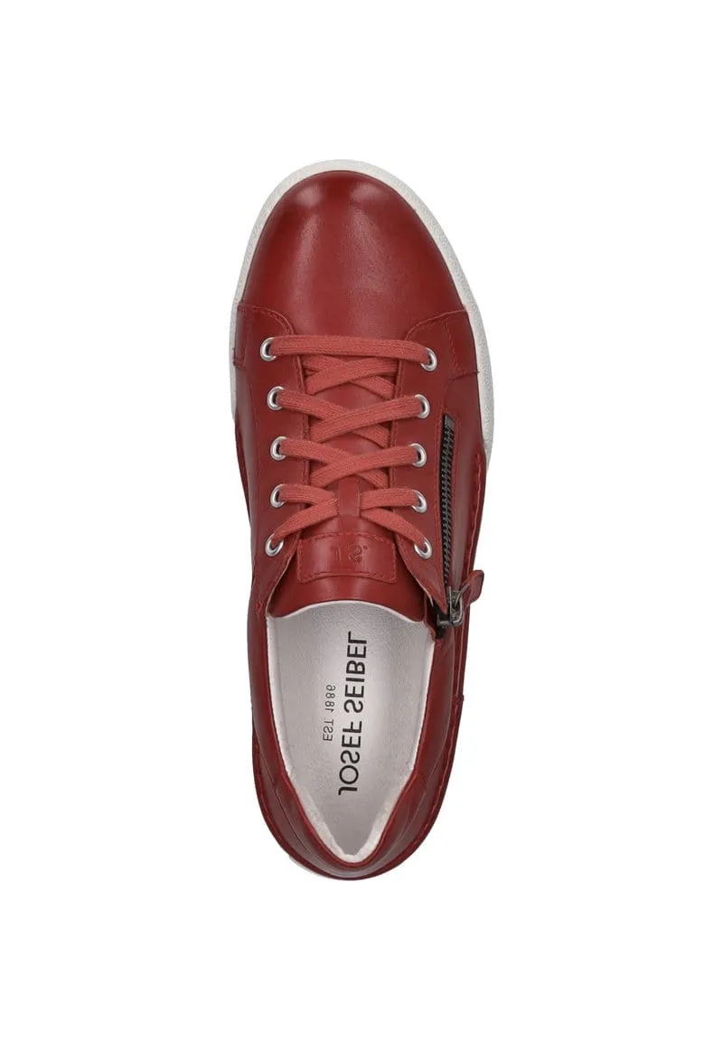 Josef Seibel Women's Claire 03 Lace & Zip Sneakers- Hibiscus