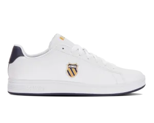 K-Swiss Men's Court Shield White Navy Honey Gold Shoes