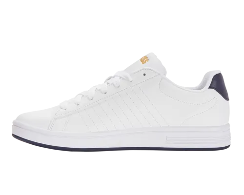 K-Swiss Men's Court Shield White Navy Honey Gold Shoes