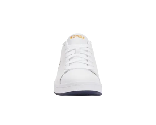 K-Swiss Men's Court Shield White Navy Honey Gold Shoes