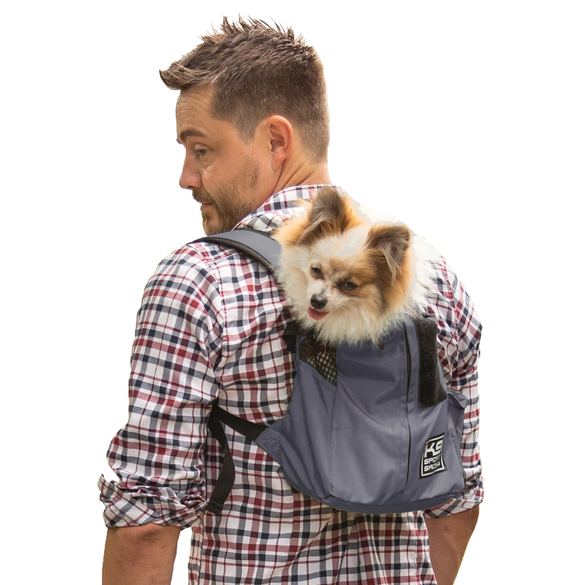 K9 Sports Sack | Trainer Dog Backpack Carrier | 4 Sizes | Iron Gate Grey