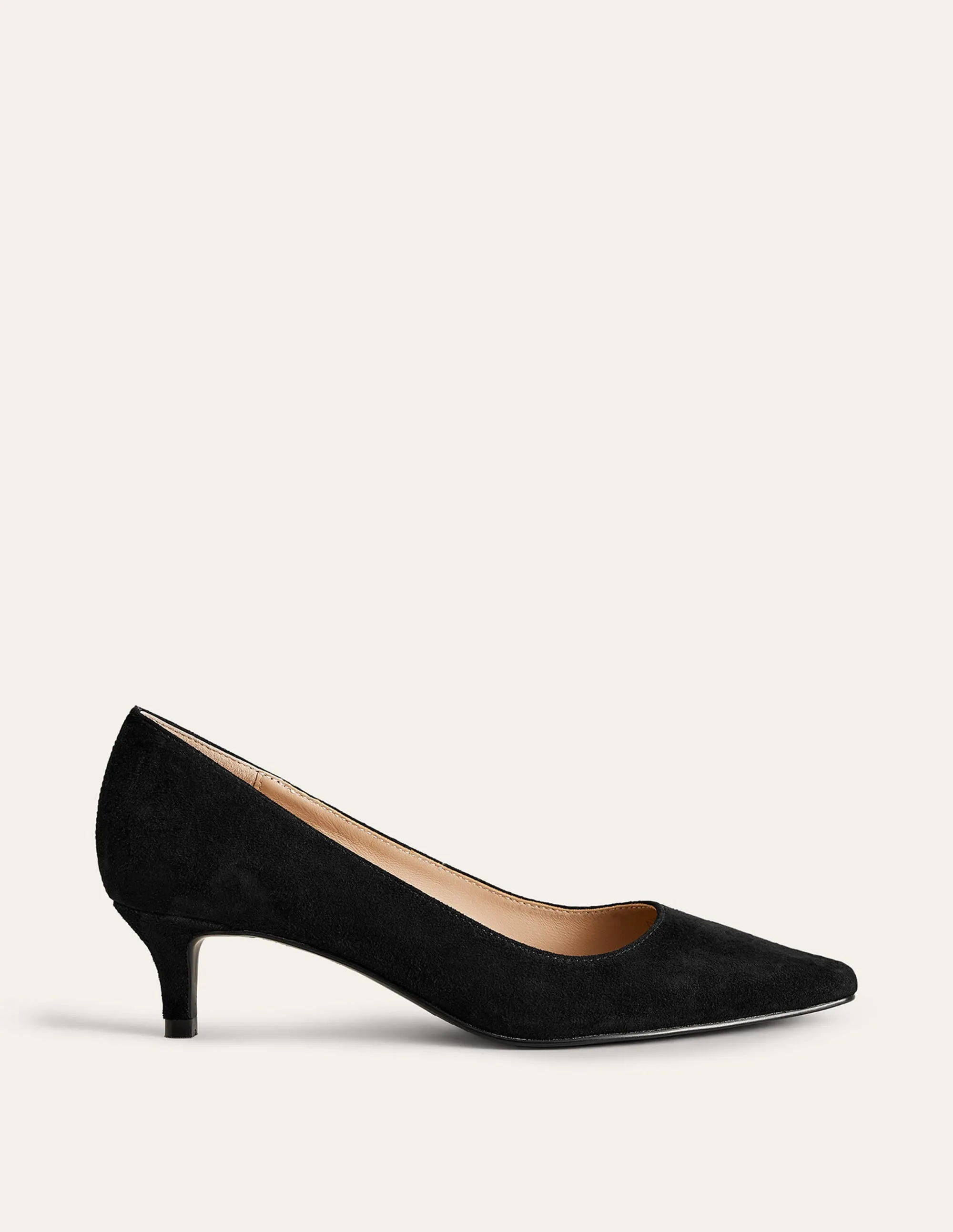 Lara Low-Heeled Court Shoes-Black