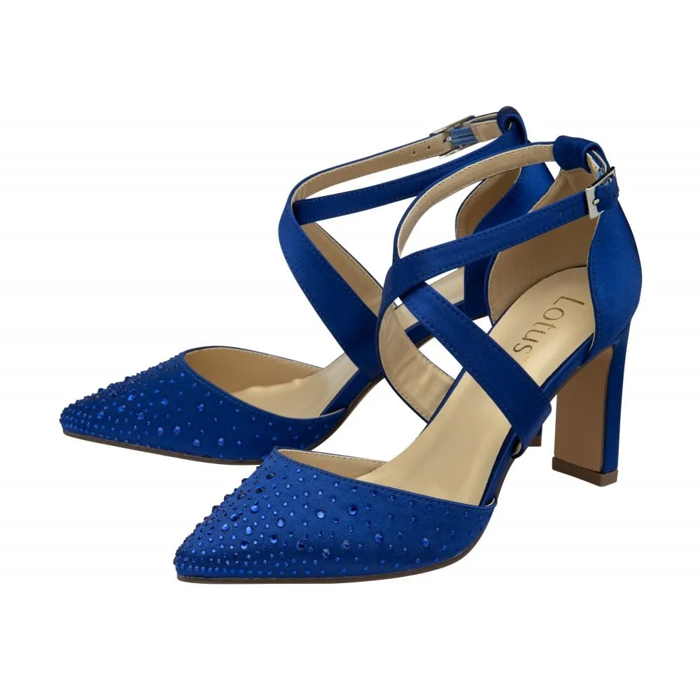 Lotus Leona SAPHIRE Diamonte Bar Shoe ULS425