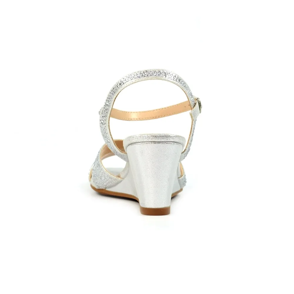 Lunar Jordana Occasion Wear Shoe SILVER FLJ002SL