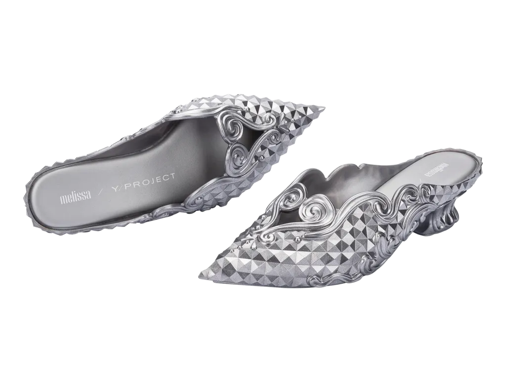 Melissa Court Shoe   Y/Project - Silver