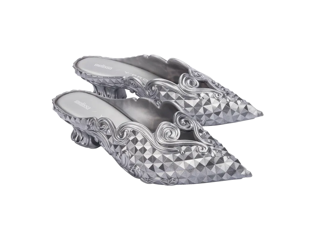 Melissa Court Shoe   Y/Project - Silver