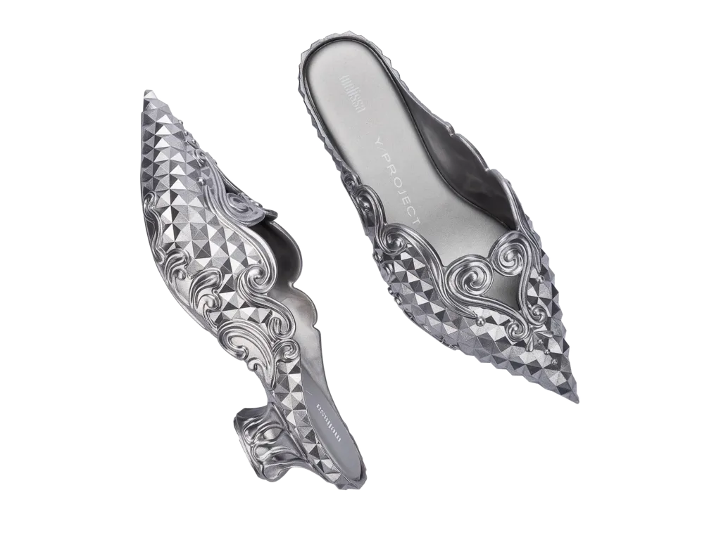 Melissa Court Shoe   Y/Project - Silver