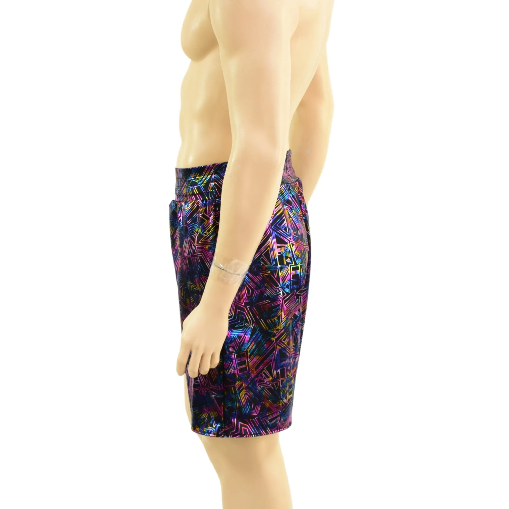 Mens Basketball Shorts with Pockets in Cyberspace