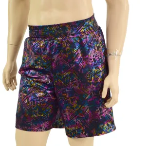 Mens Basketball Shorts with Pockets in Cyberspace