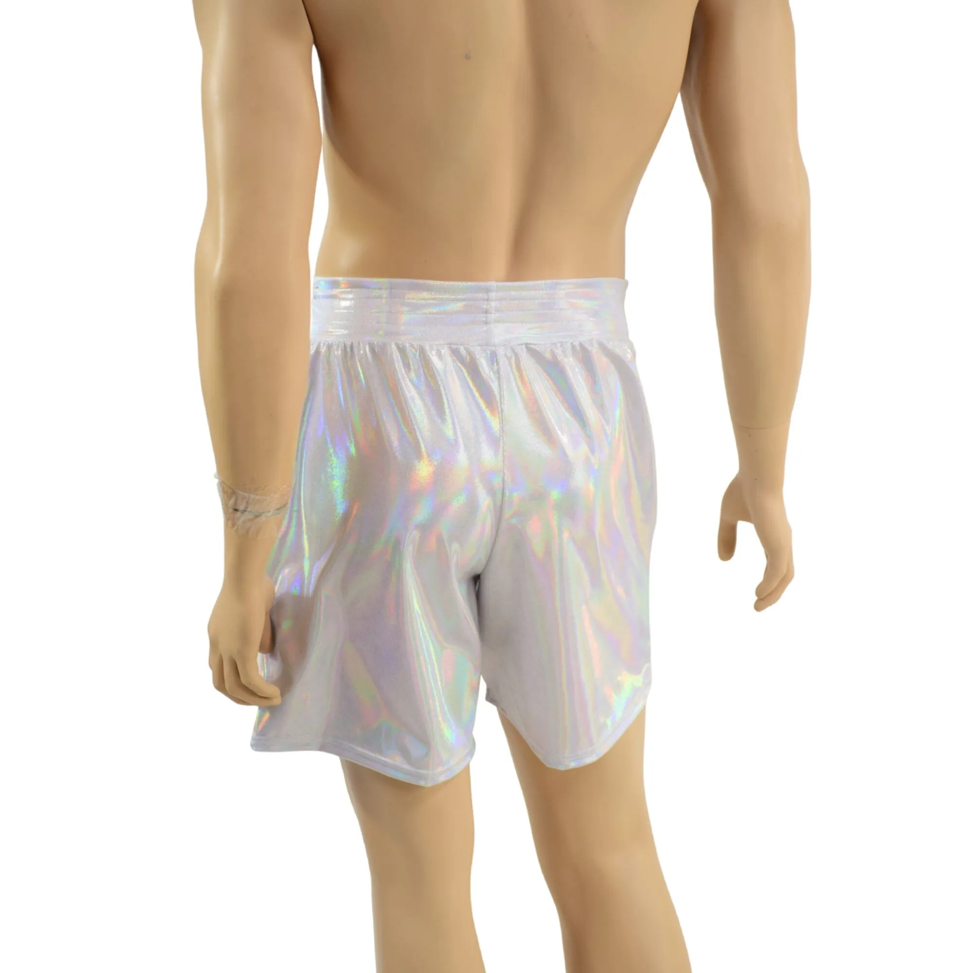Mens Basketball Shorts with Pockets in Flashbulb