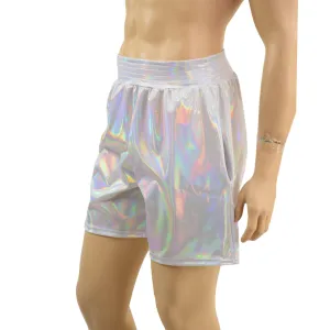 Mens Basketball Shorts with Pockets in Flashbulb
