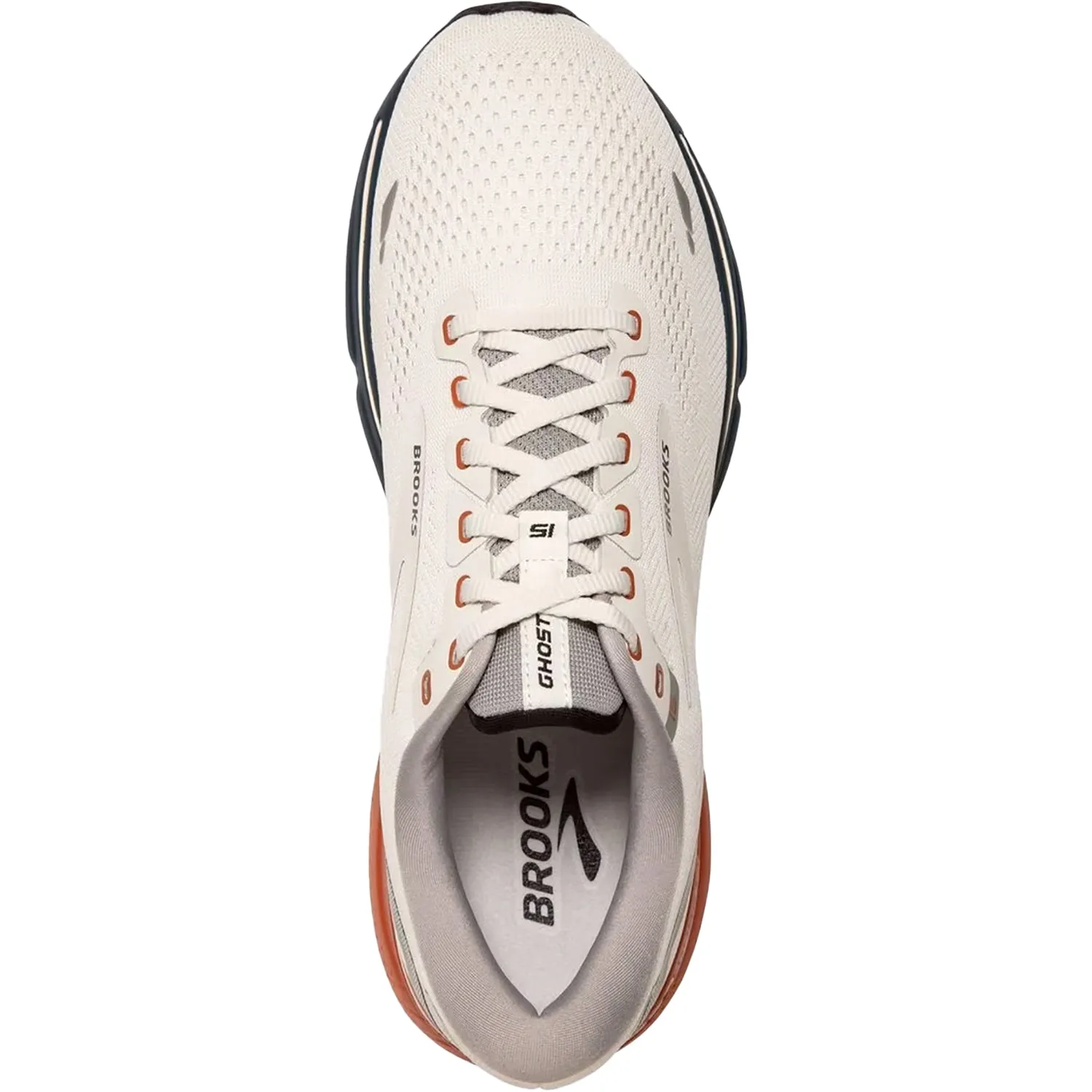 Men's Brooks Ghost 15 Onyx/Blue/Bombay Mesh