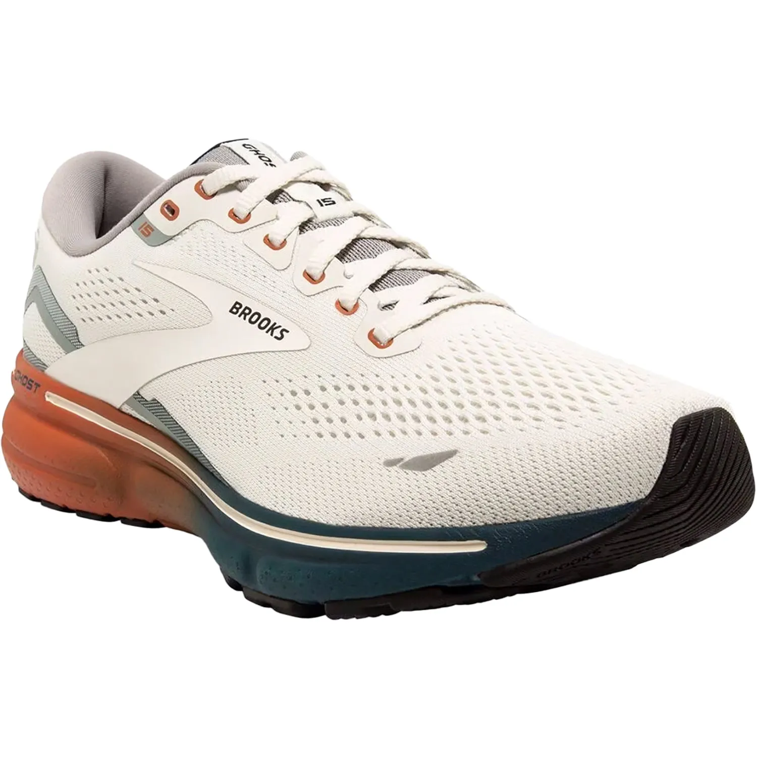Men's Brooks Ghost 15 Onyx/Blue/Bombay Mesh