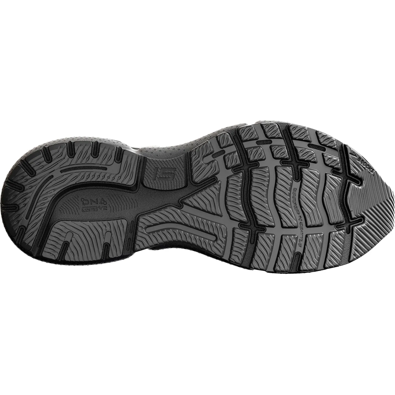Men's Brooks Ghost 15 White/Black Mesh