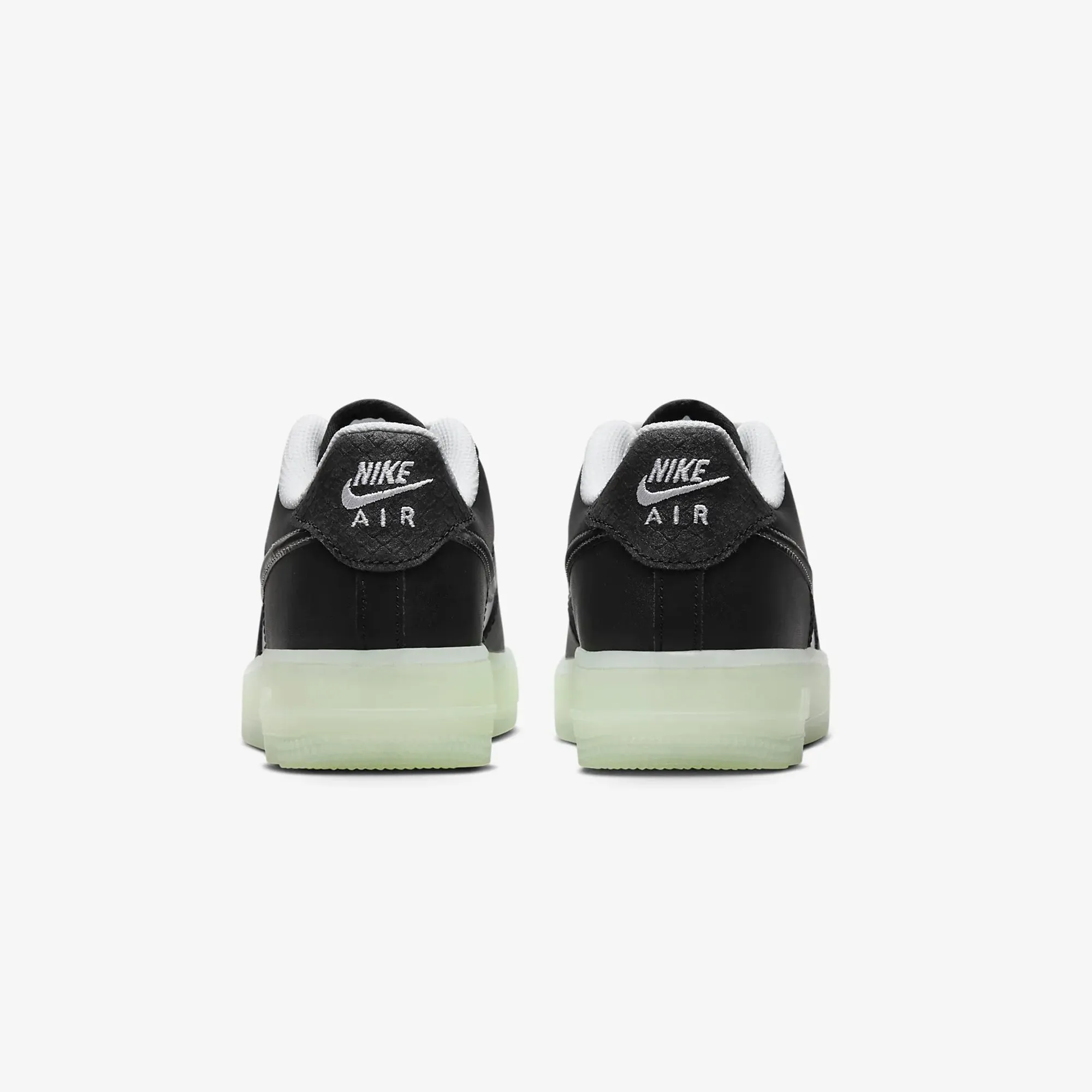 Nike | AIR FORCE 1 LV8 (GS)  { WHITE/BLACK-VAPOR GREEN