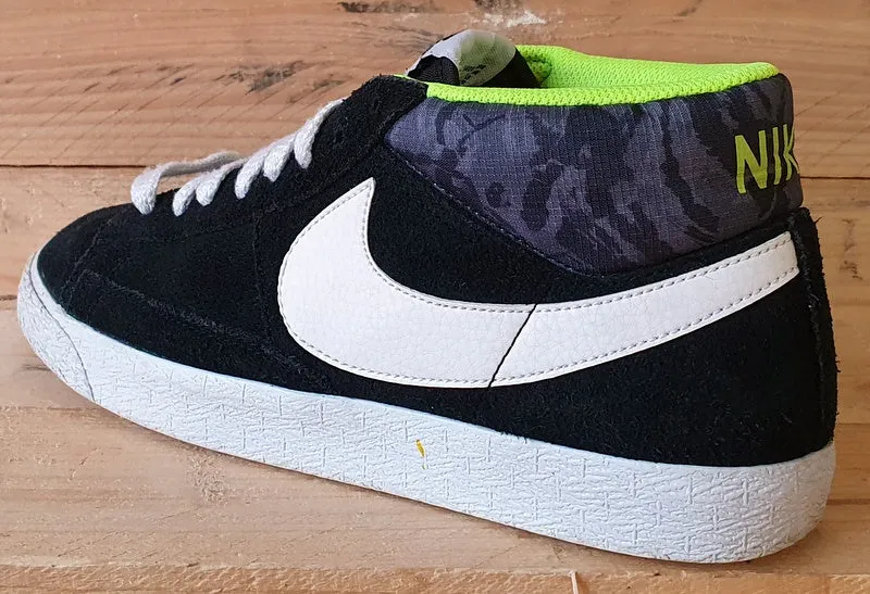 Nike Blazer Suede Trainers 607273-017 Black/Green/White UK6/US7/EU40