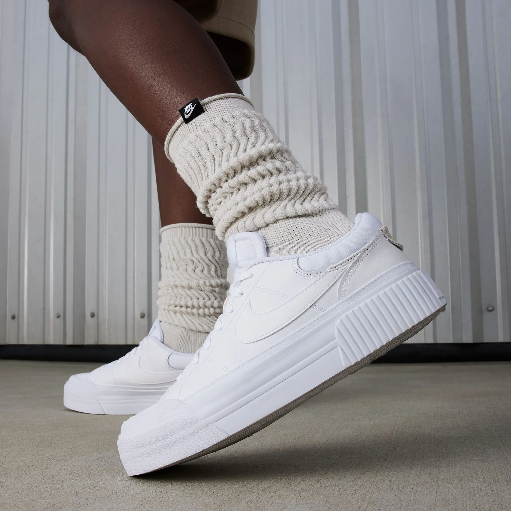 Nike Court Legacy Lift Shoes - White