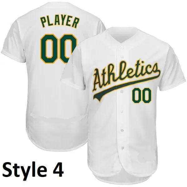 Oakland Athletics Customizable Pro Style Baseball Jersey - 8 Styles Available
