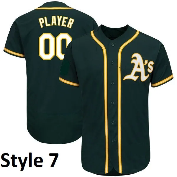 Oakland Athletics Customizable Pro Style Baseball Jersey - 8 Styles Available