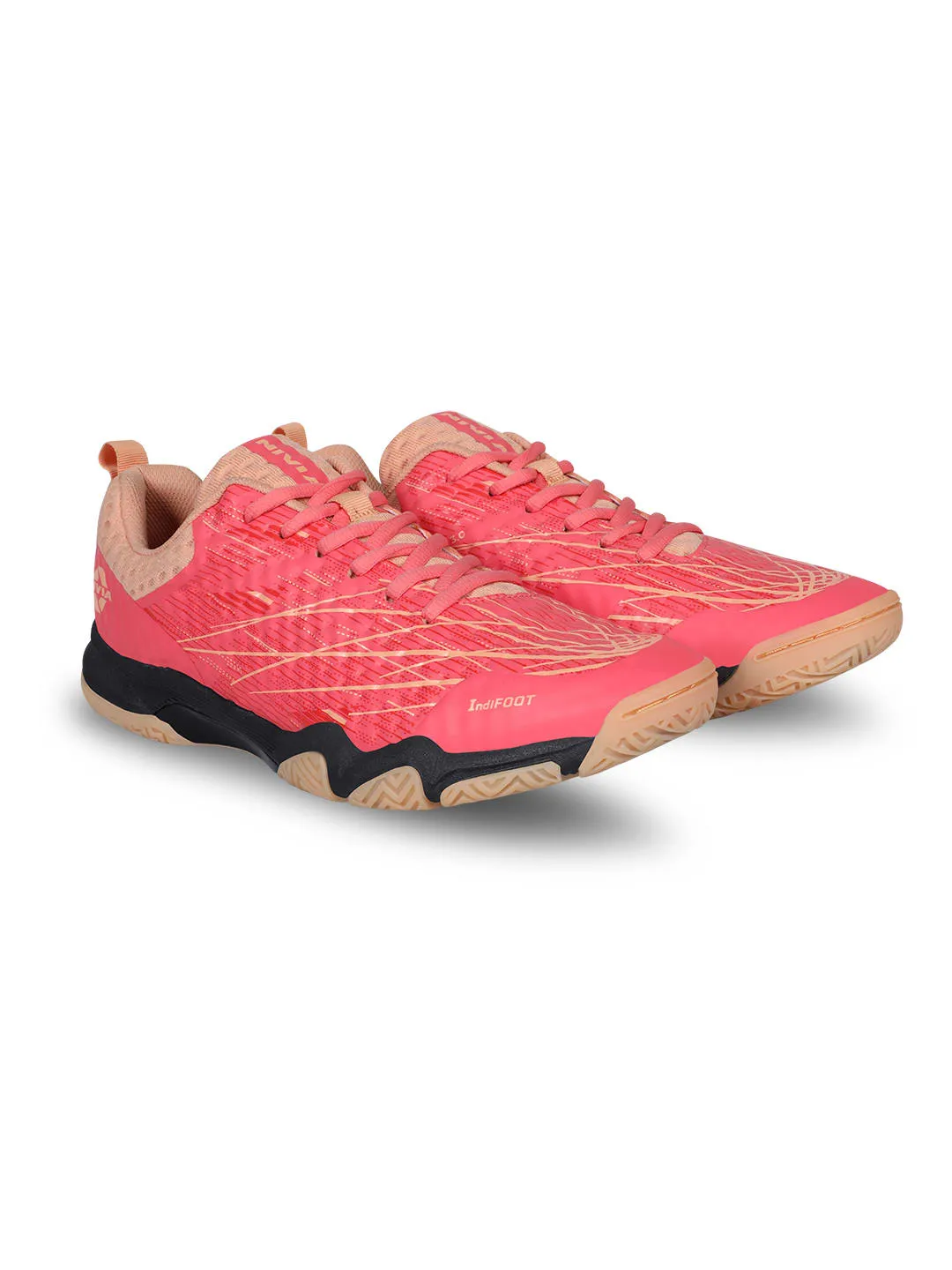 Powerstrike 3.0 Badminton Shoes For Men Peach