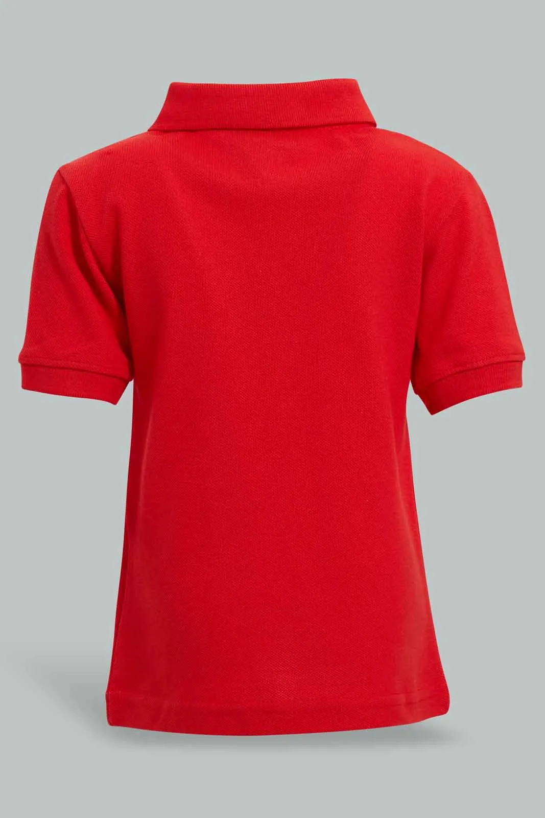 Red Polo Shirt For Baby Boys