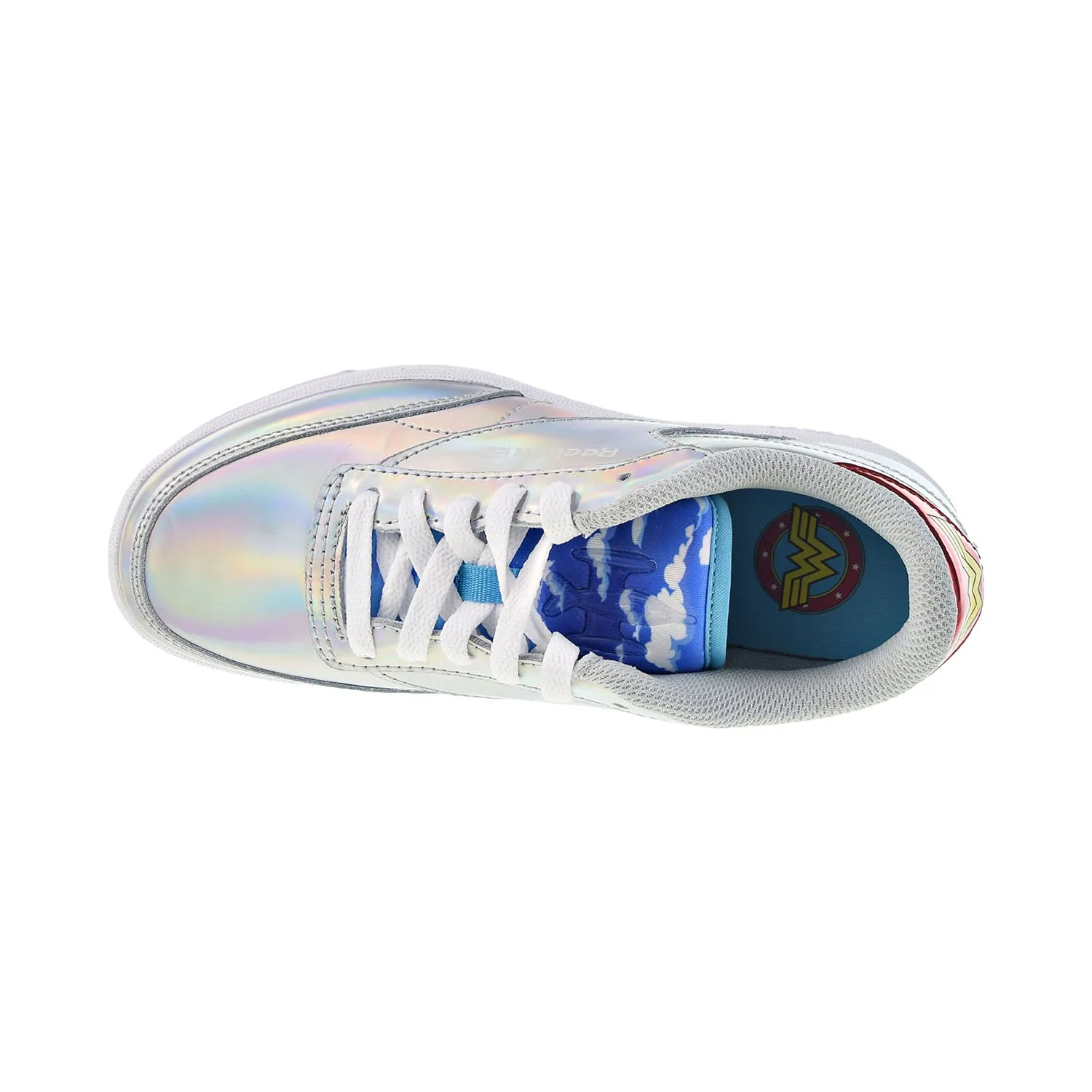 Reebok Classic Club C 85 "Wonder Woman 1984" Big Kids Shoes Silver Metallic