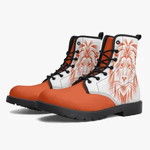 Rustic Lion Trendy Leather Boots