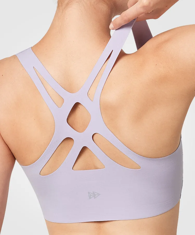 Shift Scoop Neckline Crisscross Strappy Padded Yoga Bra | Women's Light Support Sports Bra