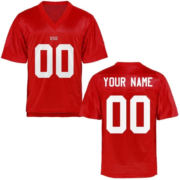 South Dakota Coyotes Style Customizable Football Jersey
