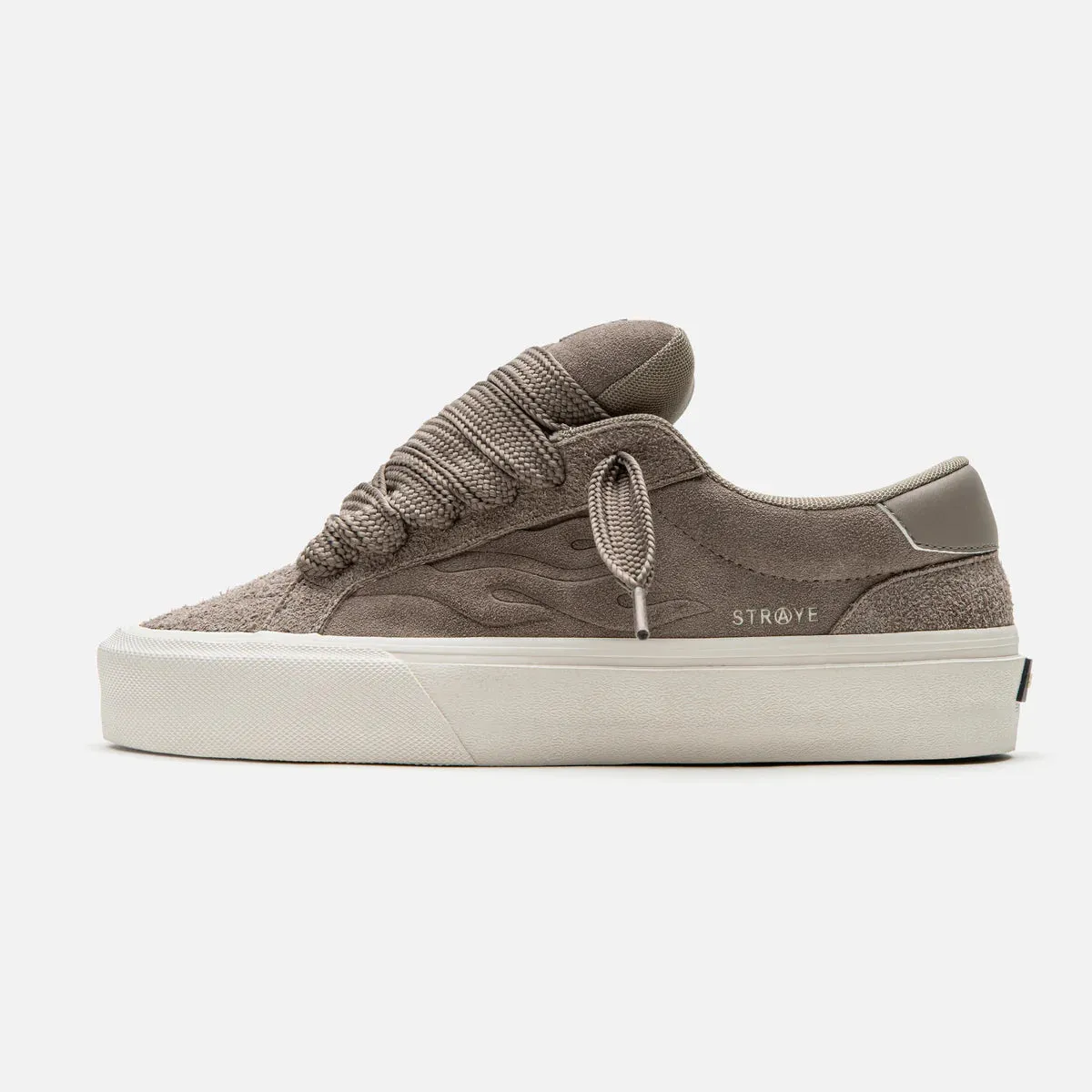 STRAYE Logan Puff Taupe Bevel Sneakers