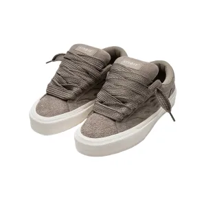 STRAYE Logan Puff Taupe Bevel Sneakers