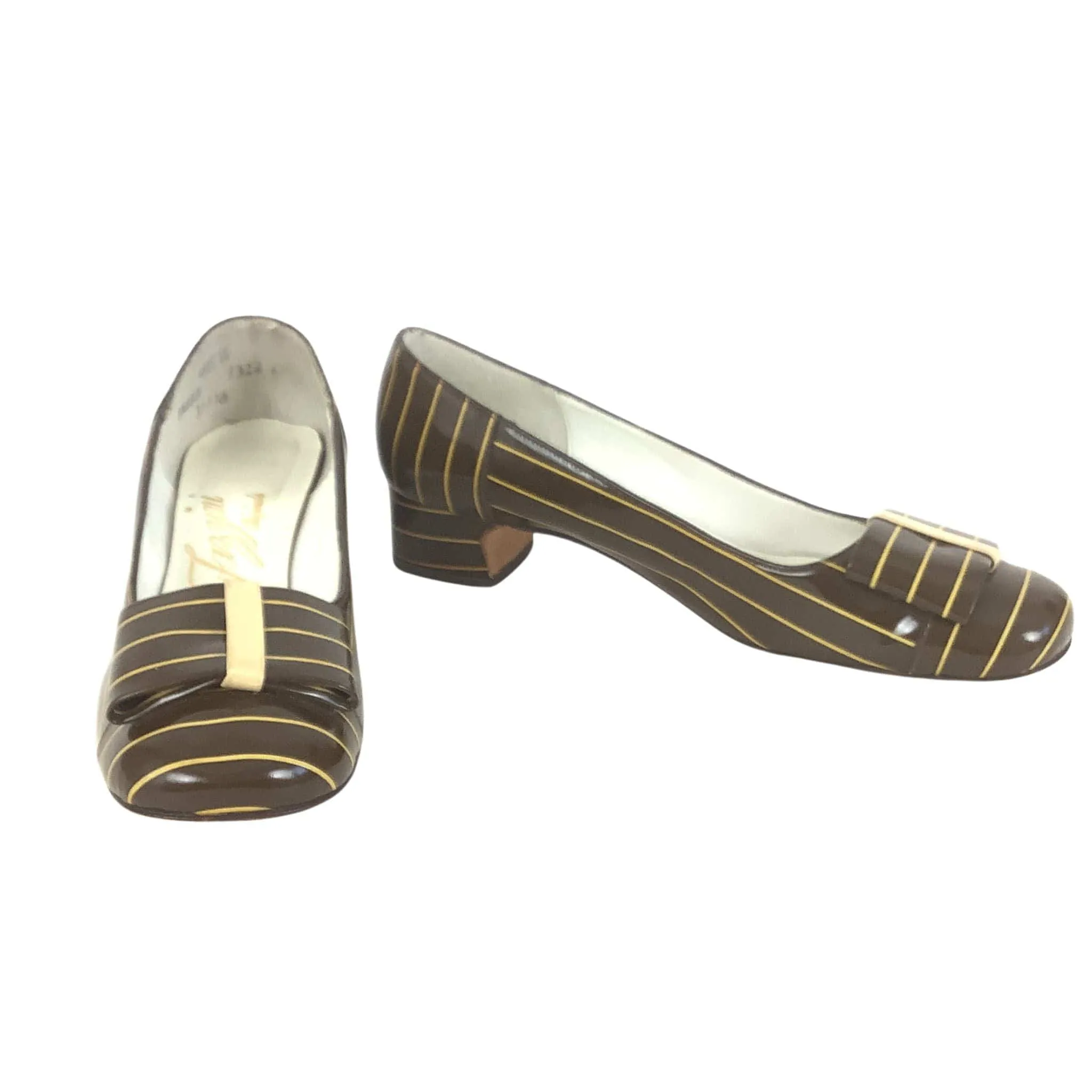Striped 1960s Heels