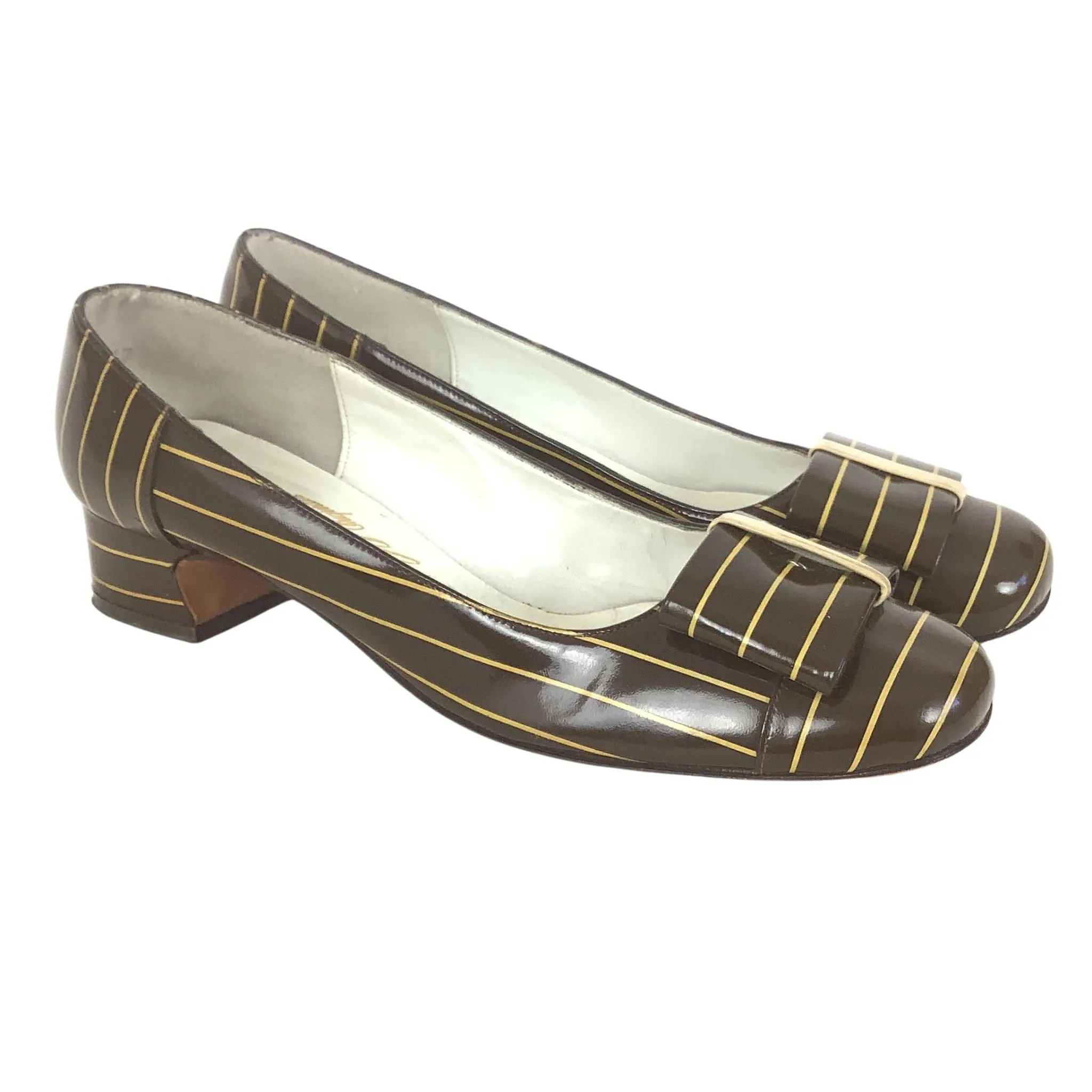 Striped 1960s Heels