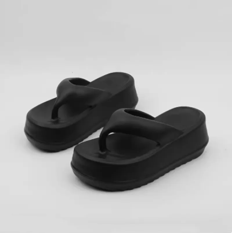 Thick Soled Flip-flops For Female Summer Wear Small High Heel Sandals