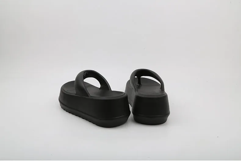 Thick Soled Flip-flops For Female Summer Wear Small High Heel Sandals