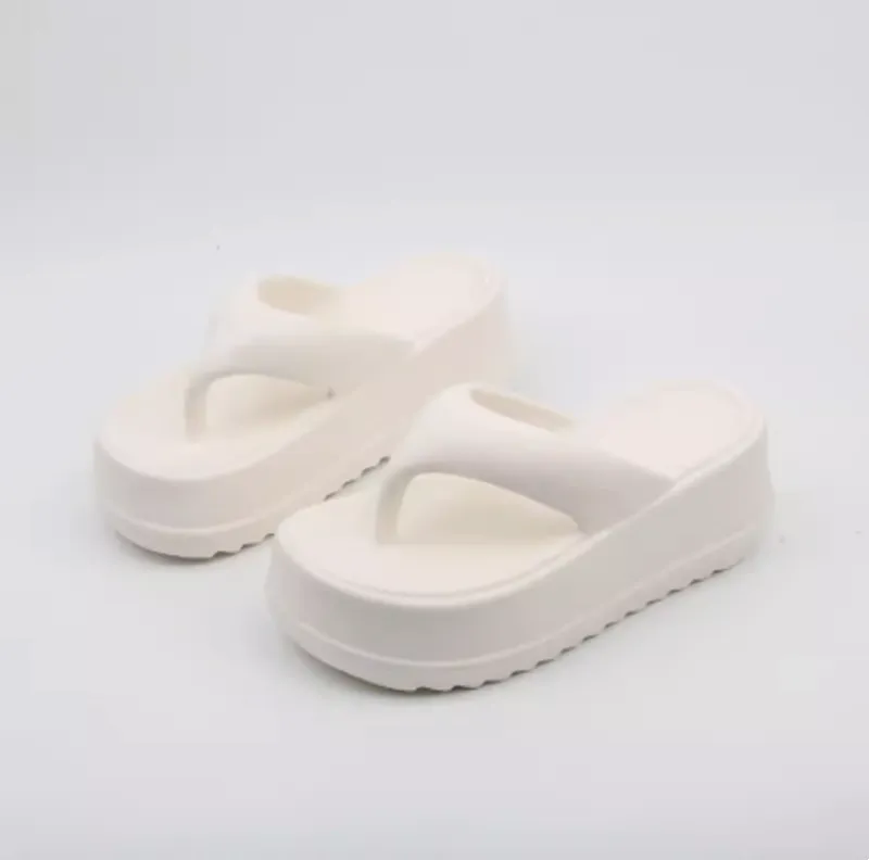 Thick Soled Flip-flops For Female Summer Wear Small High Heel Sandals