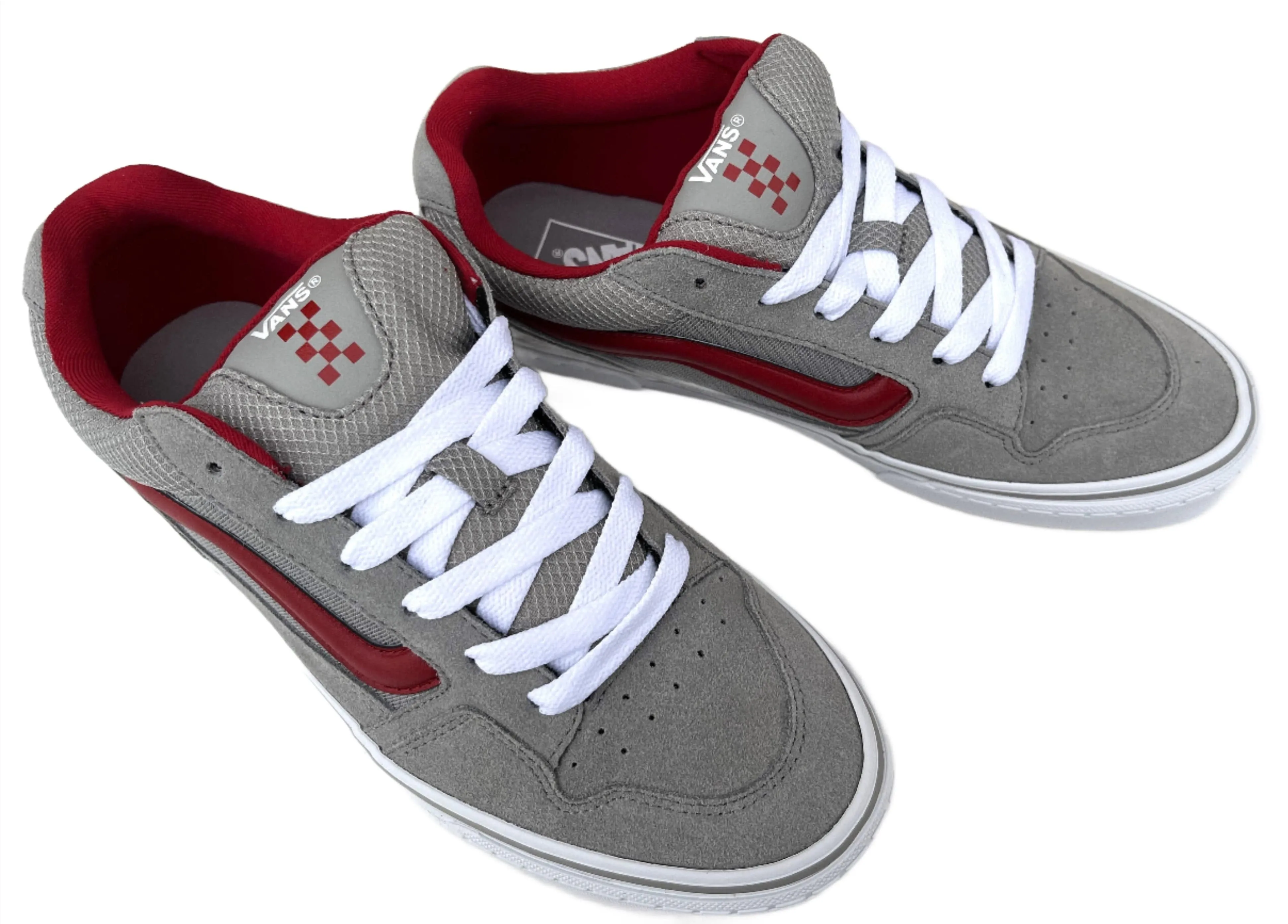VANS Mens Caldrone Suede Mesh Charcoal-CHARCOAL