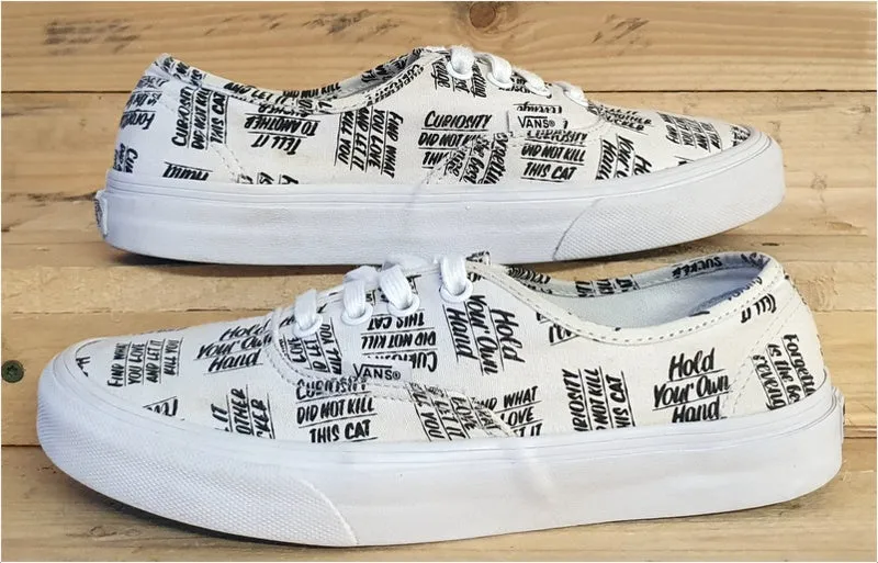 Vans Old Skool Canvas Low Trainers 721454 White/Black UK5/US7.5/EU38