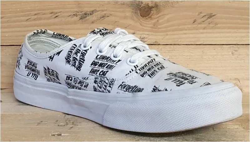 Vans Old Skool Canvas Low Trainers 721454 White/Black UK5/US7.5/EU38