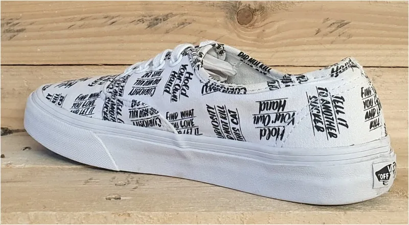 Vans Old Skool Canvas Low Trainers 721454 White/Black UK5/US7.5/EU38
