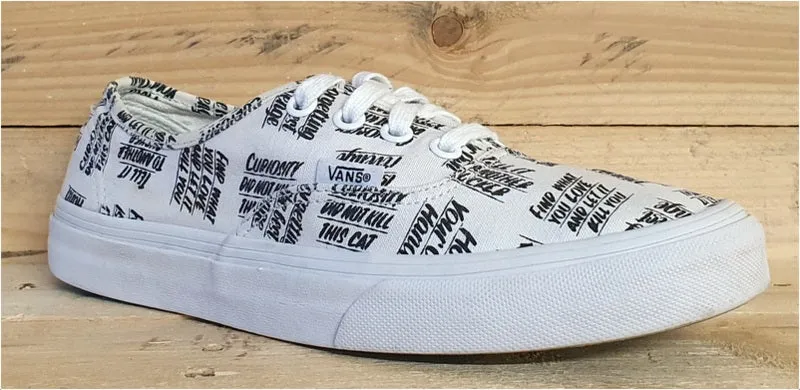 Vans Old Skool Canvas Low Trainers 721454 White/Black UK5/US7.5/EU38