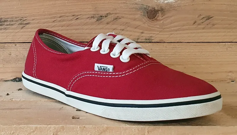 Vans Old Skool Low Canvas Trainers UK5.5/US7.5/EU38.5 T375 Red/White/Gum