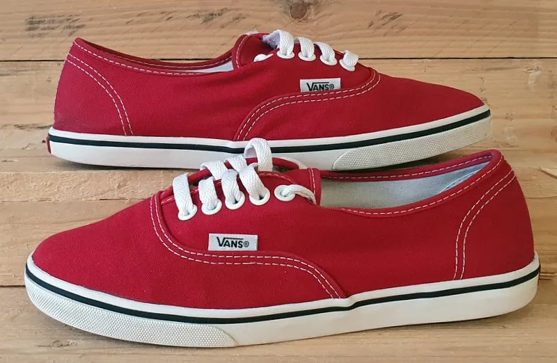 Vans Old Skool Low Canvas Trainers UK5.5/US7.5/EU38.5 T375 Red/White/Gum